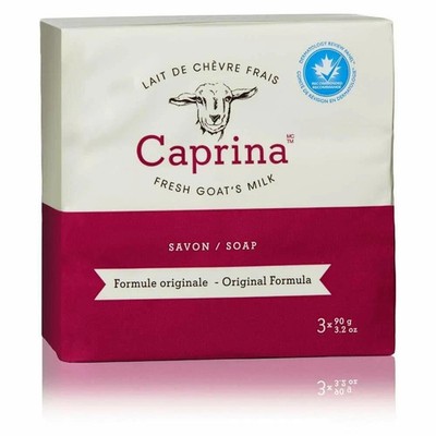 Caprina by Canus Fresh Goat s Milk Soap Original Formula   1 Pack (3 Bars)