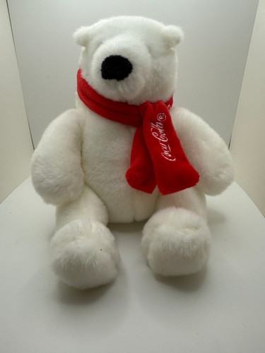 Coca-Cola Polar Bear Plush 7" Soft Fuzzy