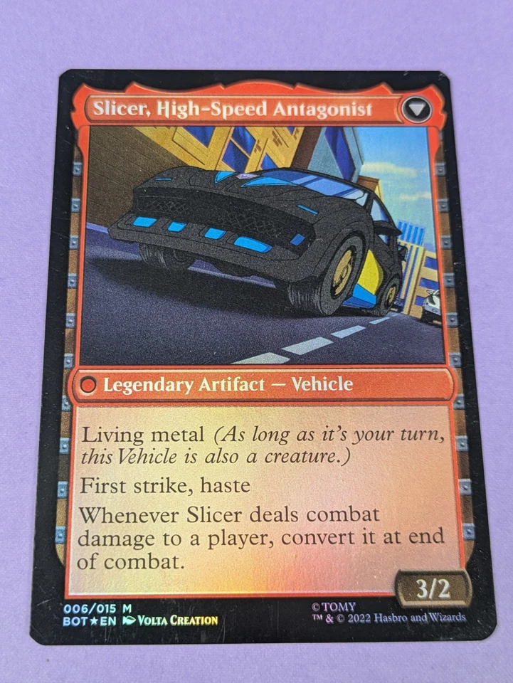 MTG: Slicer, Hired Muscle / Slicer, High-Speed Antagonist Foil 006/015 Mythic NM - Image 2 of 2