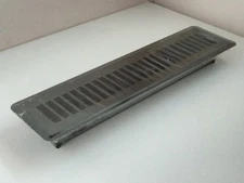 Vent Cover for 14"×2" Ducts, Durable Steel Adjustable Floor Register, Black