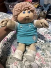 Rare Cabbage Patch Doll In Blue Elephant Overalls 1984