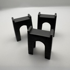 Wooden Train Track Bridge Support Arch Piers x3
