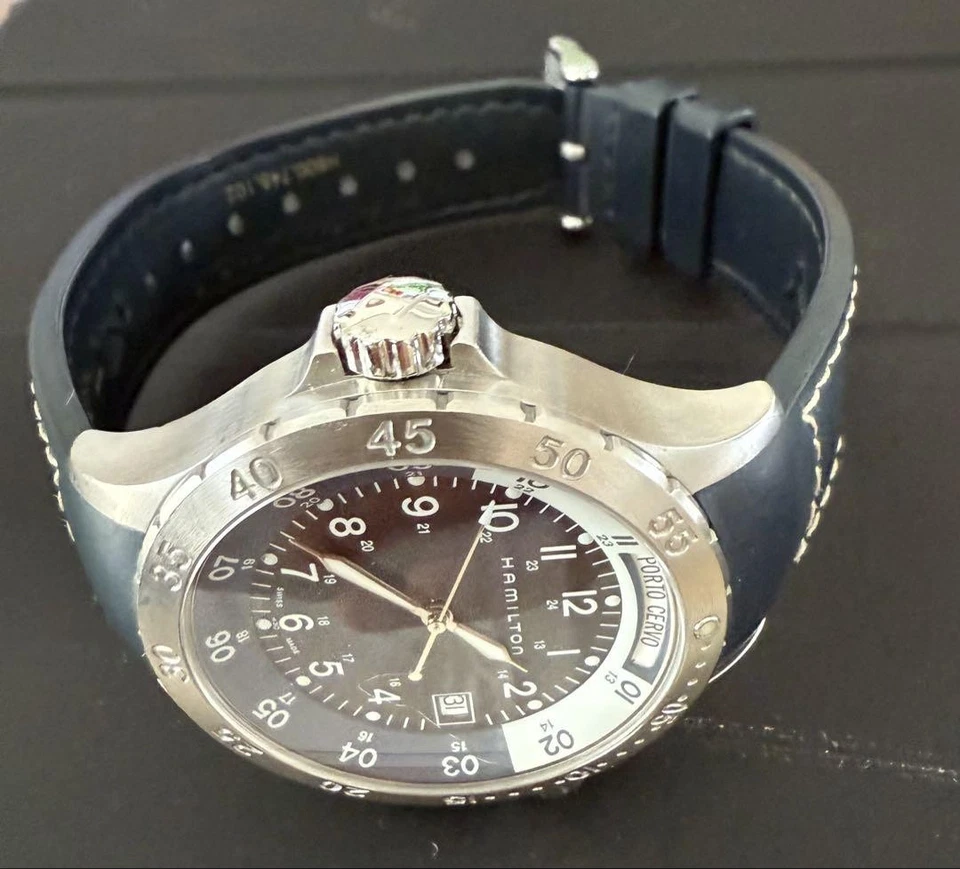Hamilton Khaki Navy Worldtimer Quartz Watch Stainless Steel Pilot Gmt MenS - Image 2 of 3