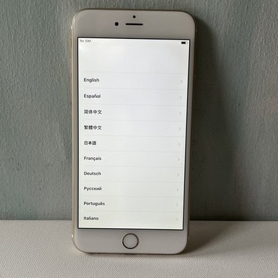 Apple iPhone 6s Plus A1522 Factory Reset With No Sim Card White/rose Gold