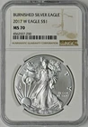 2017-W Burnished American Silver Eagle - NGC MS70 - ✪COINGIANTS✪