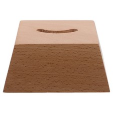 Solid Wood Shoehorn Base Wooden Countertop Stand Entryway Holder for