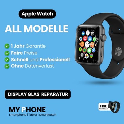 Apple Watch Serie 1 38 MM  42 MM  Display Touch Glas-Austausch Reparatur