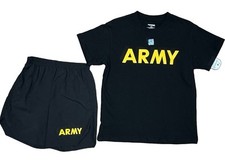 US ARMY Children's PFU Licensed Physical Training Uniform 2PC PT SET Kids Medium
