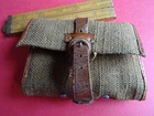 SMALL VINTAGE POCKET SIZE CANVAS ARTIFICIAL FLY FISHING WALLET AND CAST CARRIER