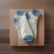 VTG Hanes Ms. Sports Socks Low Cut Terry 9-11 Acrylic NOS 80's Baby Blue