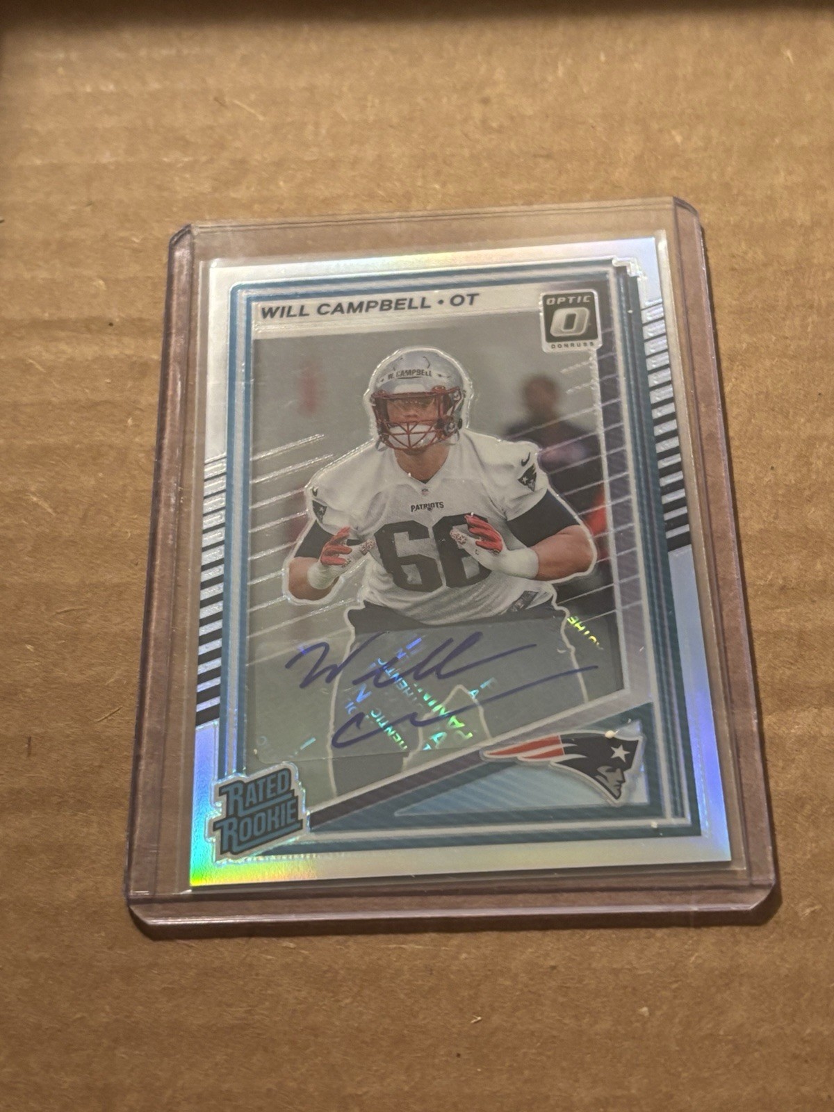 2025 Panini Donruss Football- #345 Will Campbell Rookie Optic preview auto