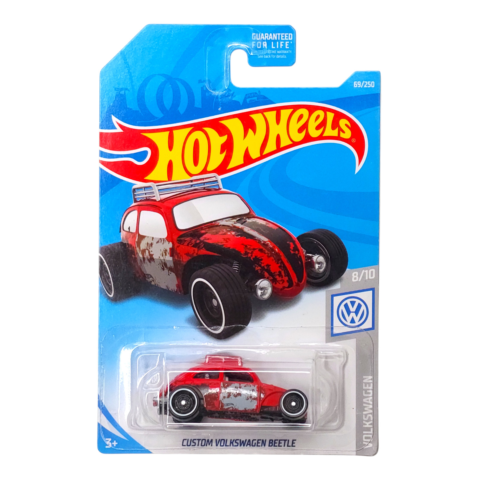 HOT WHEELS Custom Volkswagen Beetle Red HW VW Bug Mainline FYF77 2019