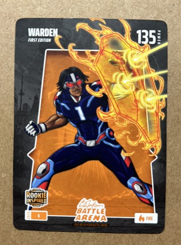 2026 Bo Jackson Battle Arena WARDEN Fire #6 Cam Ward First Edition