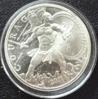 2016 1Oz .999 FINE SILVER *COURAGE* GOLDSILVER.COM ROUND