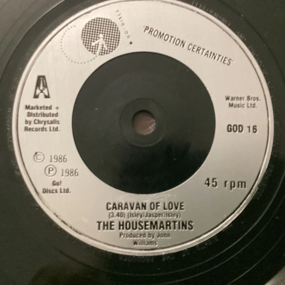 The Housemartins 7” Vinyl Single “ Caravan Of Love “ Chrysalis A2 Paul Heaton - Image 3 of 4
