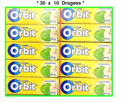 Wrigley's ORBIT Extra APPLE Apfel Kaugummi 30x10 DRAGEES   * incl. Versand !*