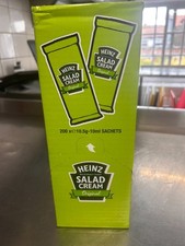 25 x Heinz Sachets. Ketchup, HP , Salad Cream, Tartare, Mustard FREE DELIVERY