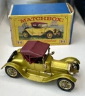 MATCHBOX Models of Yesteryear Y-6 1913 Cadillac Gold Vintage 1960s Boxed