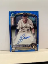 2025 Bowman Chrome Cooper Pratt #BMA-CP Prospect Blue Mojo Refractor Auto /150