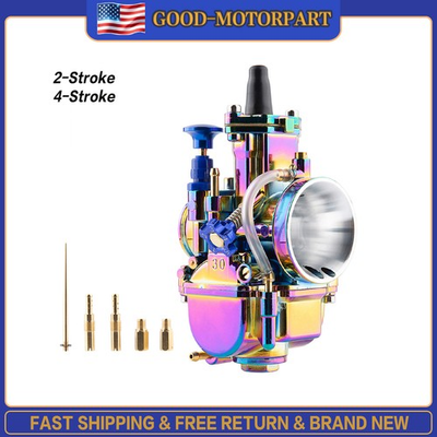 #ad #ad PWK30 30mm Carburetor Carb For KTM Honda Yamaha 125 140 160 190cc Pit Bike ATV $39.33
