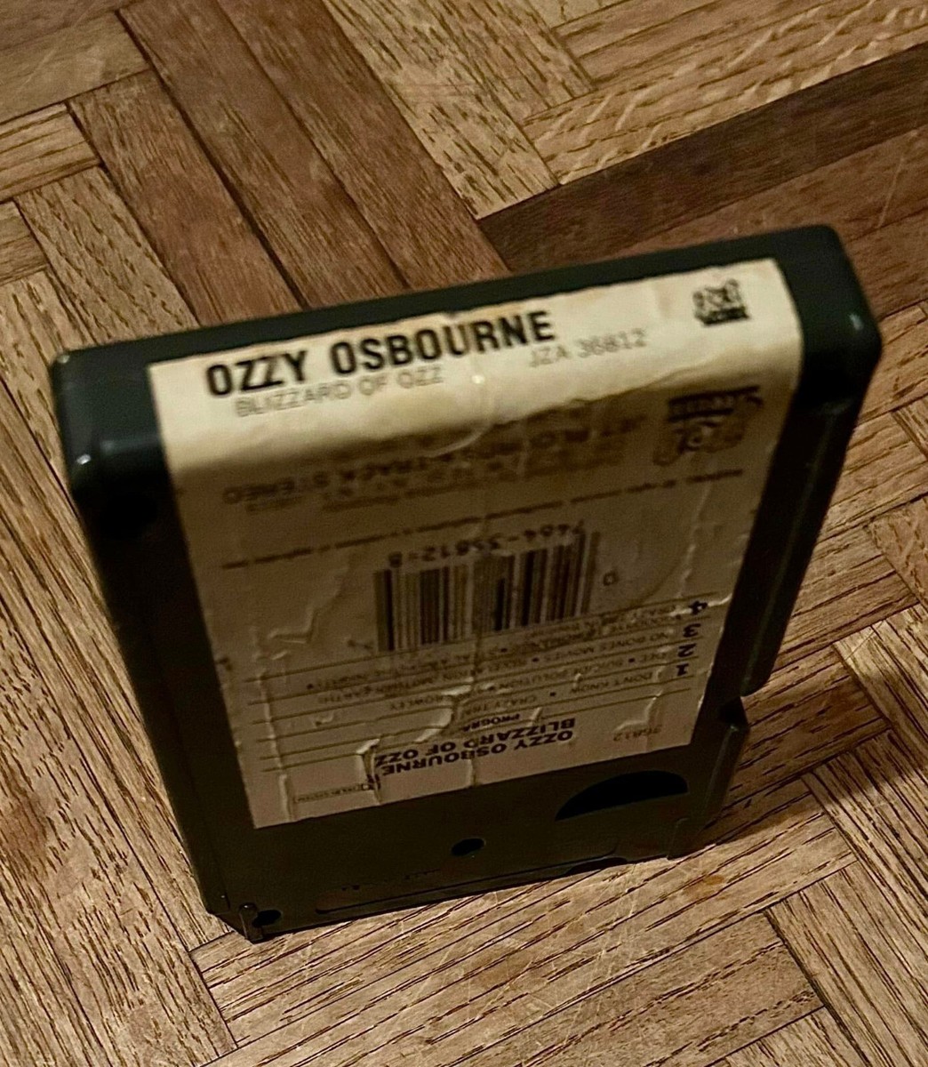 Vintage 1981 8-track Tape Ozzy Osbourne Blizzard of Ozz Jet
