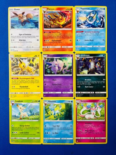 POKEMON: COMPLETE EEVEELUTION CARD SET ESPEON UMBREON SYLVEON JOLTEON EEVEE