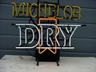 Vintage MICHOLB Neon Beer Sign white and red neon — photo 2