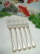 5    WD Smith Silver  WDI1   Silverplate  7 3/8"  Dinner Forks   1912