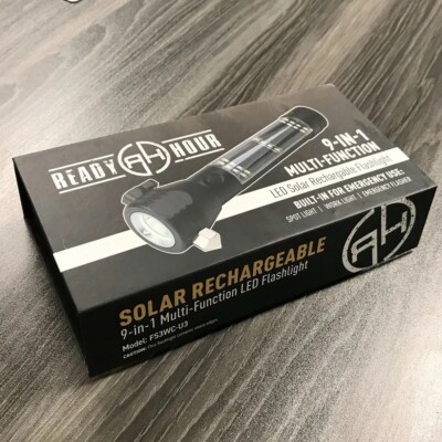 Ready Hour 9-IN-1 LED Rechargeable Flashlight