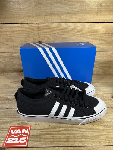 NEW SZ 8.5-13: Adidas Men's Nizza Core Black Athletic Shoes: CQ2332 - Picture 3 of 7