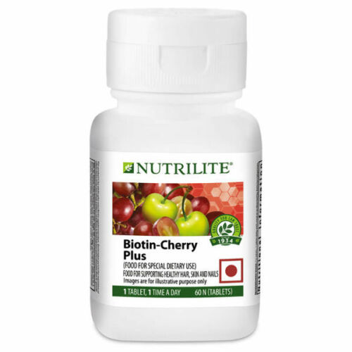 NUTRILITE® Biotin - Cherry Plus 60 N TABLETS FOR hair, skin and nails | eBay