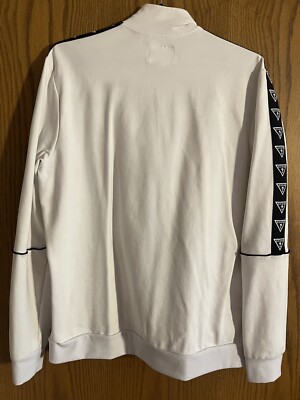 Guess Los Angeles Mens Zip Up White Track Jacket Size XL Guess Los Angeles Mens Zip Up White Track Jacket Size XL
