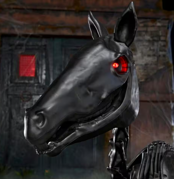 5.5 ft LED Skeleton Pony Halloween Home Depot Horse Home Accents IN