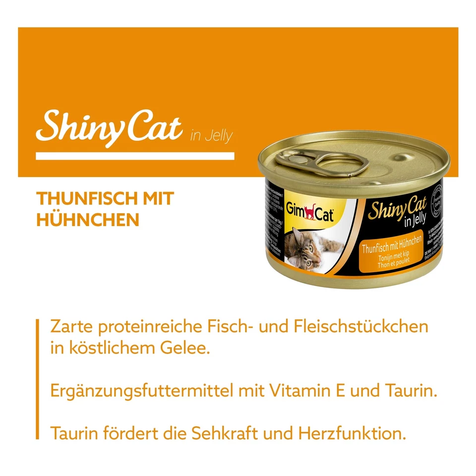 ShinyCat in Jelly Thunfisch mit Hühnchen - Nassfutter mit Fisch und Taurin fü... - Bild 2 von 4