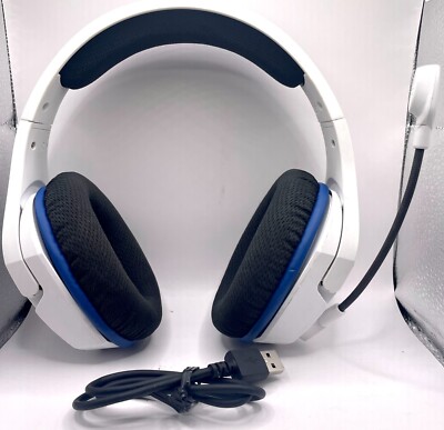 HyperX HHSS1C-KB-WT/G White Gaming Headset for PS4 PS5 PC No Charger