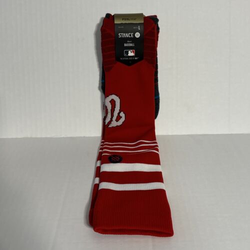 Stance MLB Washington Nationals Diamond Pro OTC Socks Adult Large L Baseball Red