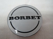 90s Vintage Borbet Type C Wheel Silver Center Cap 55mm Excellent Condition