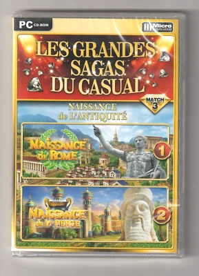 NAISSANCE DE L'ANTIQUITÉ - 2 JEUX - MICRO APPLICATION 2011 - JEU PC NEUF - Photo 1/2