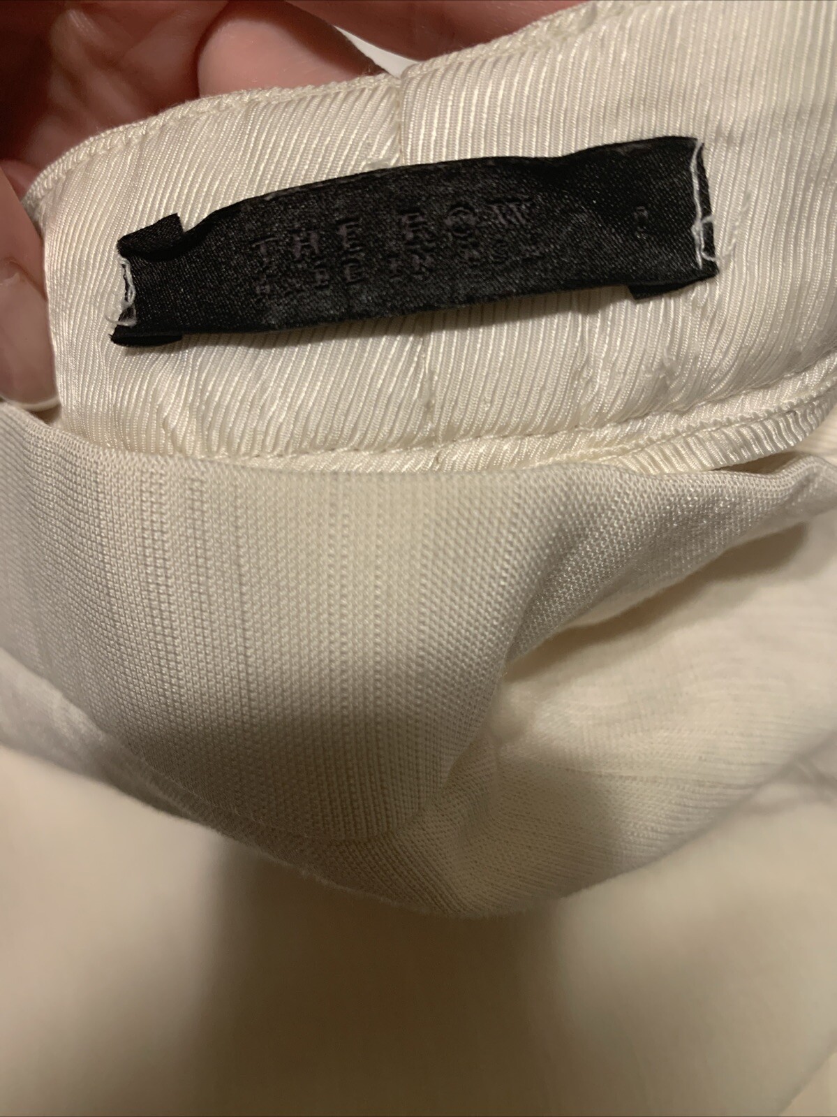 The Row Authentic Solid Ivory White Mid Rise Visc… - image 6