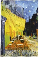"Brillenputztuch Von Fridolin - Vincent Van Gogh \"Café De Nuit\" 12,5 X 17,5 Cm"