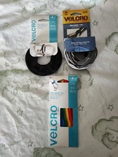 3 pk packages VELCRO Brand ONE-WRAP And Rainbow And Ties Variety Pack. 