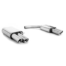 FOX Sportauspuff je 2x90 schräg für Audi A4 B8 A5 S5 8T Coupe 8T Cabrio Quattro