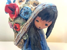 Goebel De Grazia BEAUTIFUL BURDEN Native American girl w/ flowers figurine  VTG