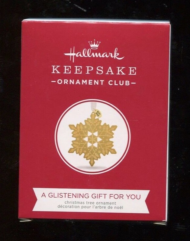 2018 Hallmark Keepsake Ornament - GOLD SNOWFLAKE - Club Exclusive KOC New In Box