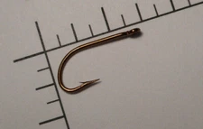 100 MUSTAD & SON #8 Superior FLY TYING HOOKS O'SHAUGHNESSY Bronzed Ringed 23407B