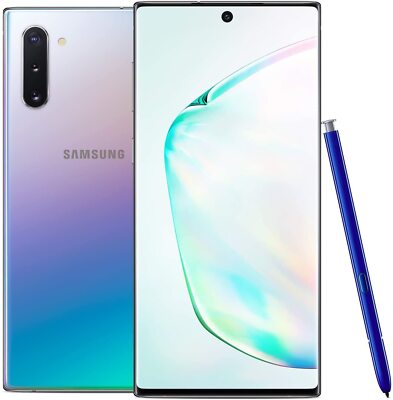 GOOD 6/10 Samsung Galaxy Note10 SM-N970U - 256GB Aura Glow Unlocked + Image Burn