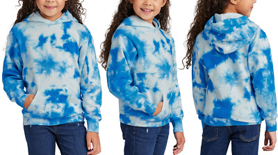 Youth Crystal Tie Dye Hooded Sweatshirt Kids Boys Girls Hoodie Child Hoody XS-XL