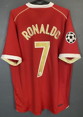 MEN MANCHESTER UNITED 2006/2007 UEFA RONALDO SOCCER FOOTBALL