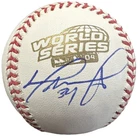 David Ortiz Autographed Official 2004 World Series Baseball Red Sox BAS Red Sox