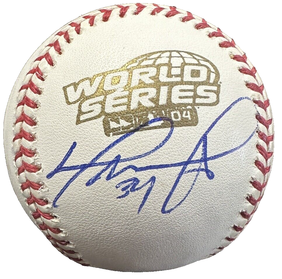 David Ortiz Autographed Signed Boston Red Sox Official 2004 World Series Baseball Red Sox BAS Red Sox 